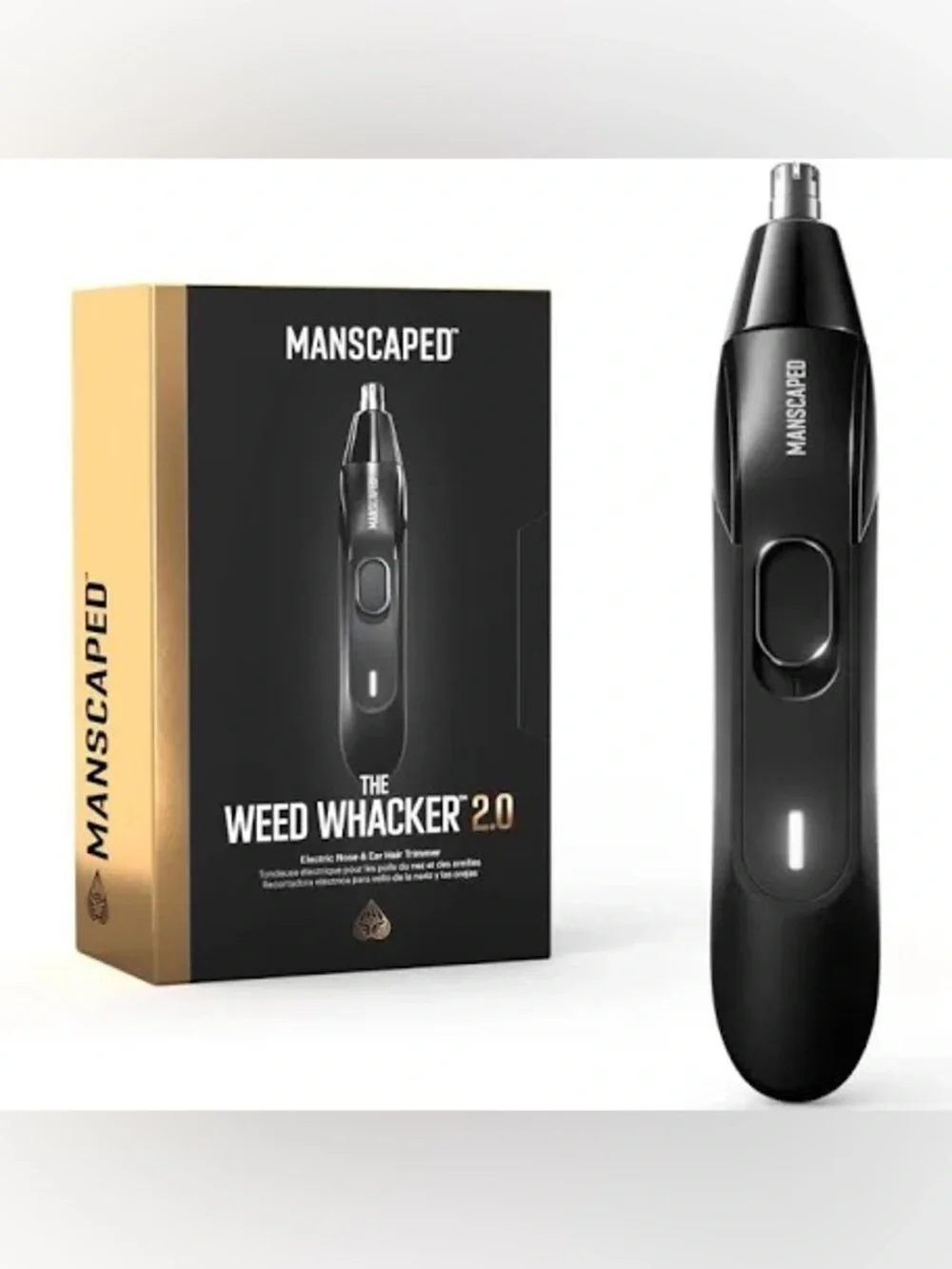 New Manscaped Weed Whacker 2.0 Nose & Ear Trimmer - Black
